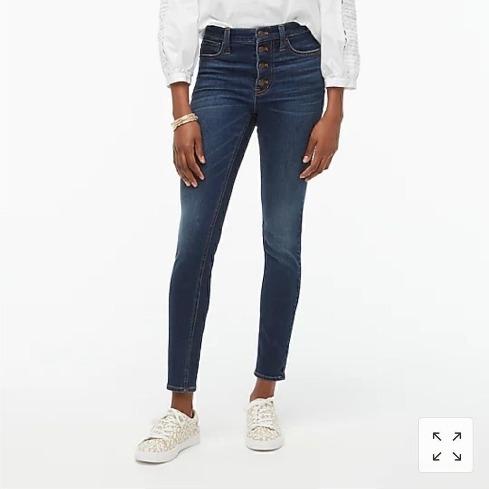 J. Crewhigh-Rise Skinny Button Fly Jeans Sz30